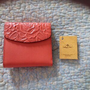 Patricia Nash Wallet beautiful coral leather
